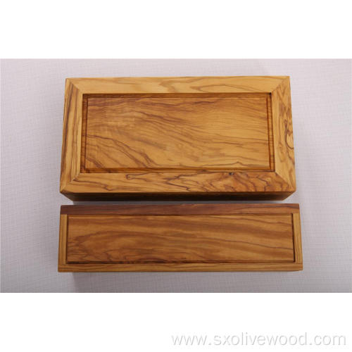 Olive Wood Salt & Spice Box